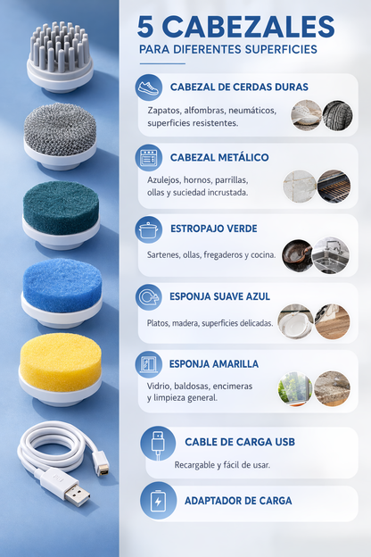 Cepillo Eléctrico  5 en 1